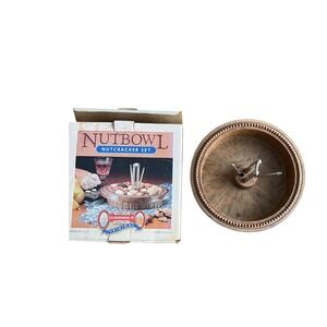 Nutcracker Set‎ Nut Bowl Wooden Cracker Picks Vintage Kitchen Decor